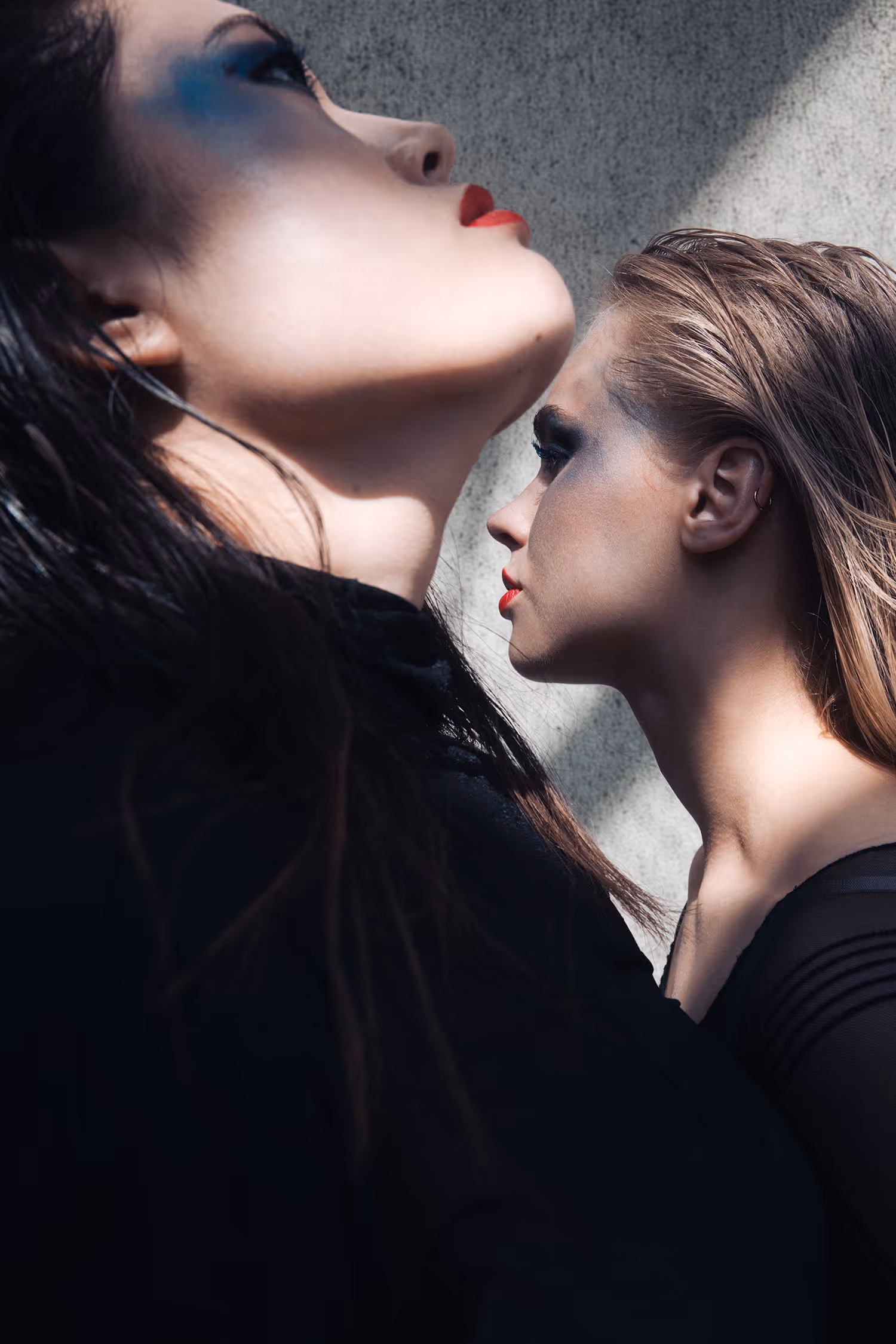 Two women in an artistic pose